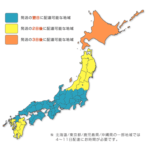 お届けまでに必要な日数